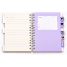 Cahier à Spirales Kuromi A5 Rose avec Couverture Rigide - Kawaii et Adorable | Maroc