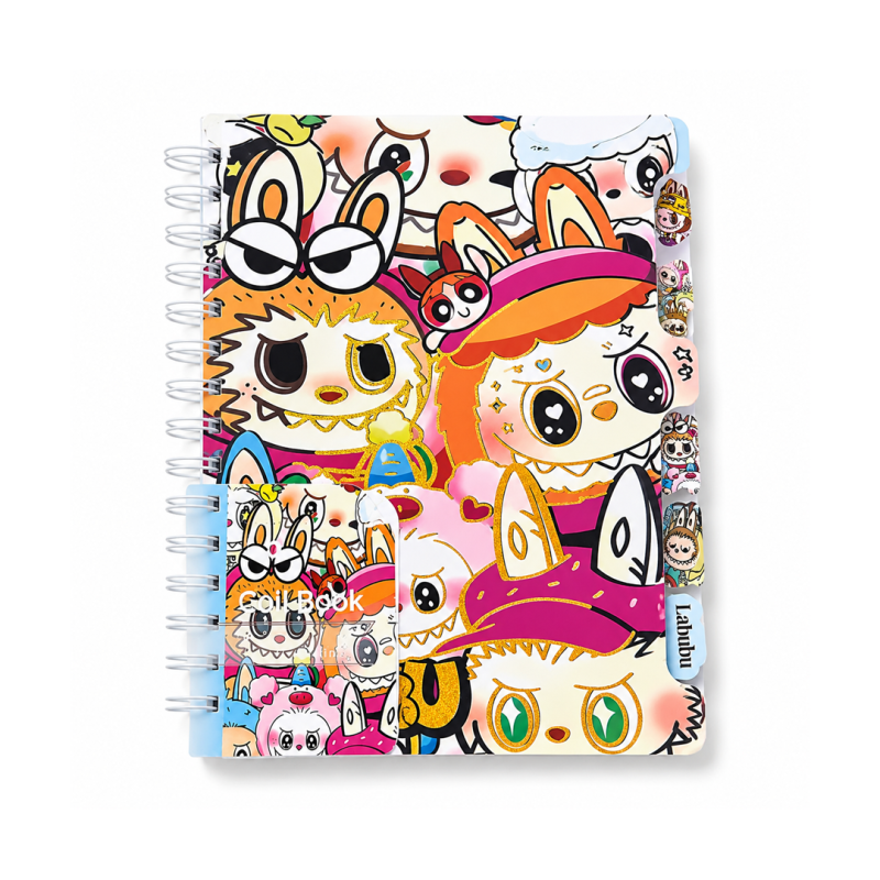 Cahier à Spirales Labubu A5 avec Couverture Rigide - Tendance et Original | Maroc