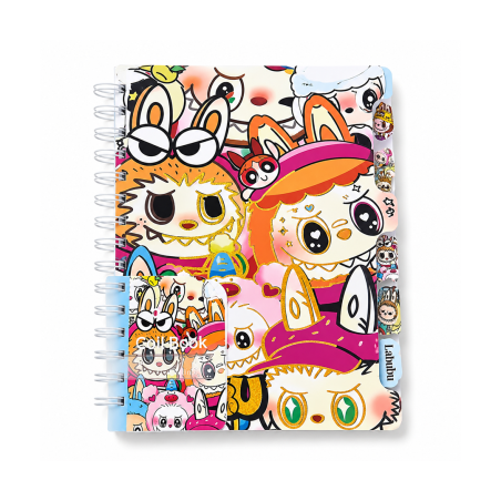 Cahier à Spirales Labubu A5 avec Couverture Rigide - Tendance et Original | Maroc