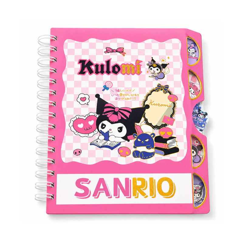 Cahier à Spirales SANRIO A5 Rose avec Couverture Rigide - Kawaii et Tendance | Maroc