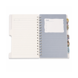 Cahier à Spirales Labubu A5 Bleu avec Couverture Rigide - Original et Tendance | Maroc