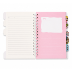 Cahier à Spirales Labubu A5 Bleu avec Couverture Rigide - Original et Tendance | Maroc