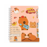 Carnet à Spirales A5 Marron Capybara avec Couverture Illustrée - Mignon et Tendance | Maroc