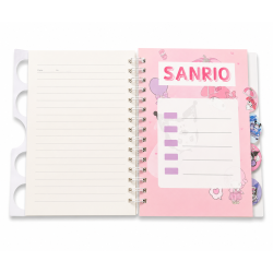 Cahier à Spirales SANRIO A5 Violet avec Couverture Rigide - Kawaii, Élégant et Tendance | Maroc