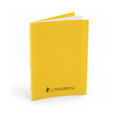 Cahier Conquérant Polypro Jaune – 192 Pages - Grande Capacité et Couverture Résistante | Maroc