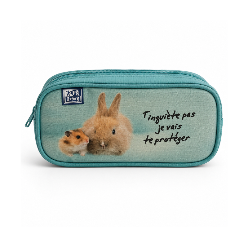 Trousse Double Compartiment OXF Funny AST*16 - Grande Capacité et Design Fun | Maroc