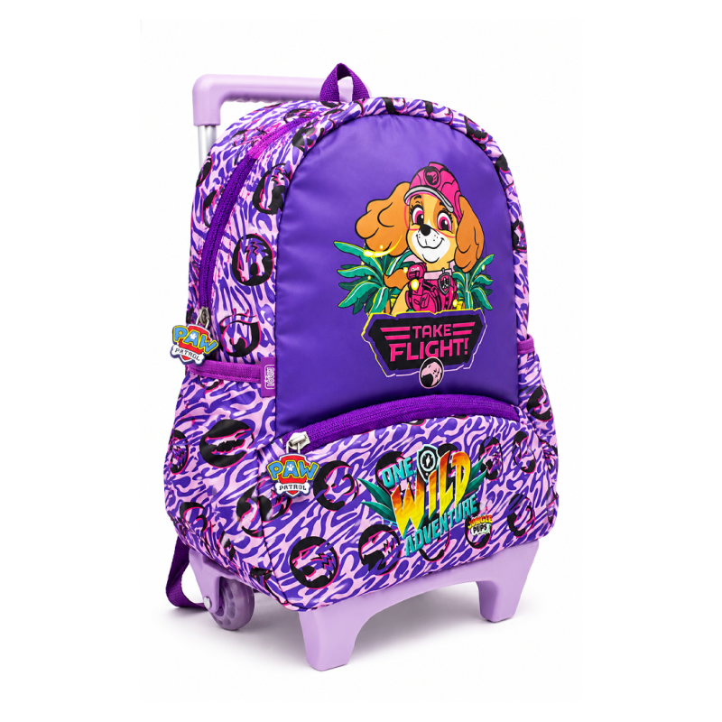Cartable à Roulettes Trolley 12" Paw Patrol ND12-TRF - 2 Poches, Tissu Satiné Imperméable | Maroc