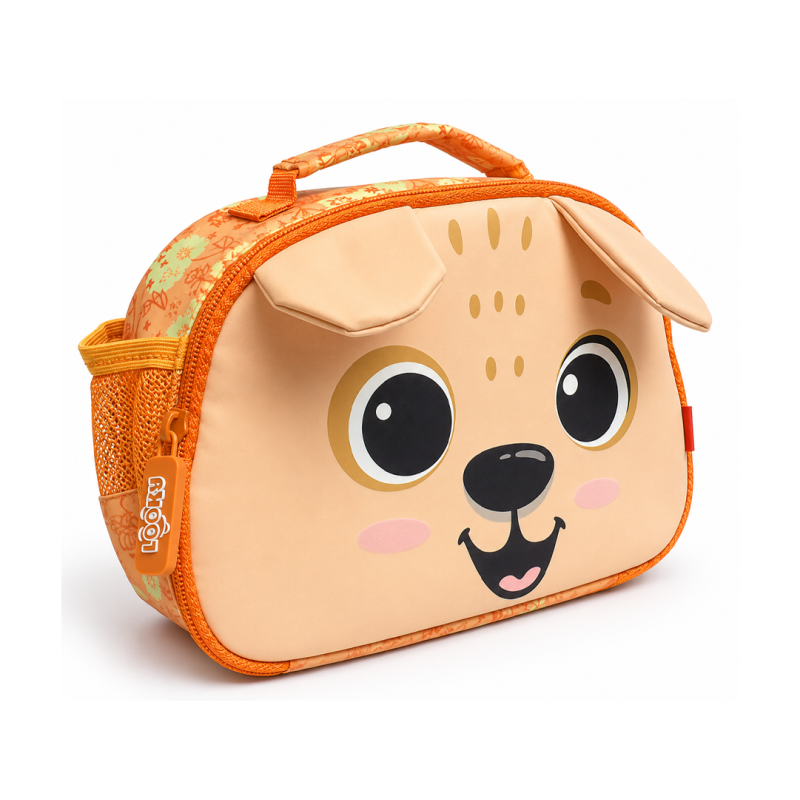 Sac à Goûter Isotherme Enfant Orange SG-11 - Motifs Animés et Tissu Satiné | Maroc