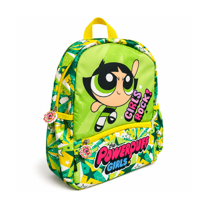 Sac à Dos Enfant 12" Fille Vert WN12-SDF - 2 Poches, Motifs Sous Licence et Tissu Satiné Imperméable | Maroc