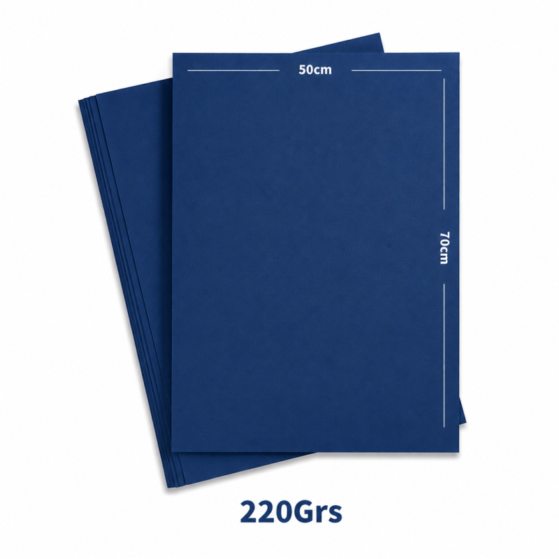 Feuille Papier Canson Bleue 220 g/m² – Format 50 x 70 cm - Papier Créatif Premium | Maroc