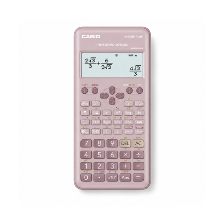Calculatrice Scientifique CASIO FX-82ES PLUS 2PKWDT Rose - Écran Naturel et 252 Fonctions | Maroc