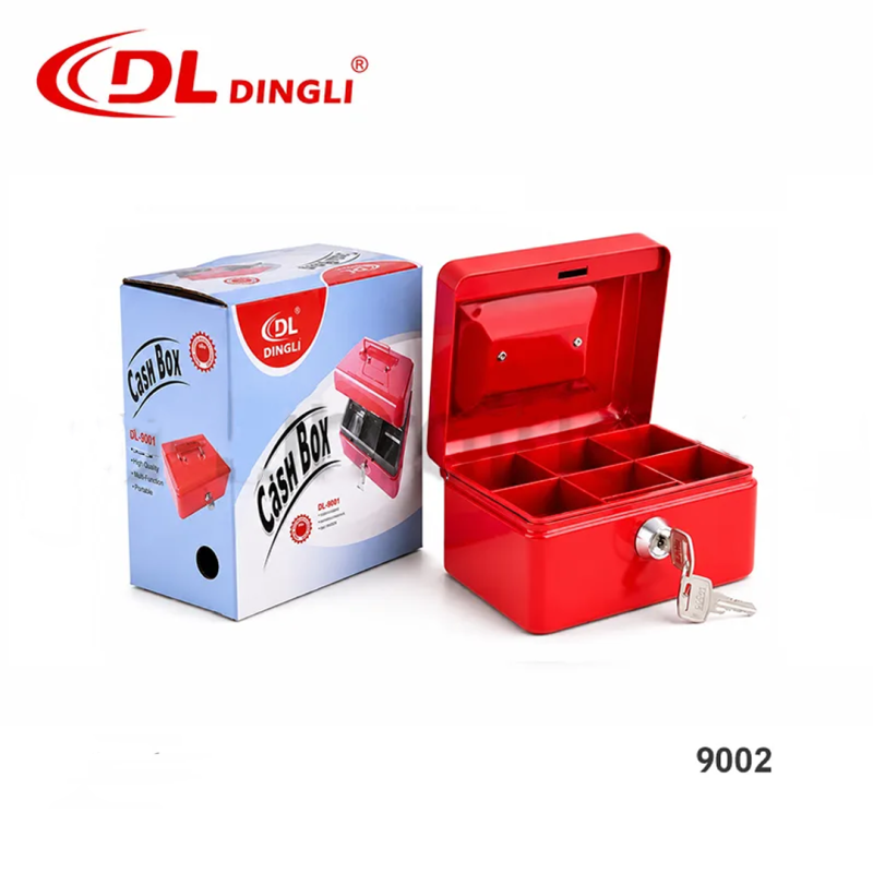 Caisse Métallique de Sécurité DL9002 – Format 250 × 180 × 90 mm pour Espèces, Documents et Objets de Valeur | Maroc