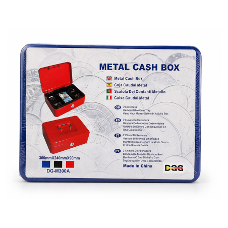 Caisse Métallique de Sécurité M.OFFICE Réf. DL9004 - Coffre avec Serrure pour Espèces, Documents et Objets de Valeur | Maroc