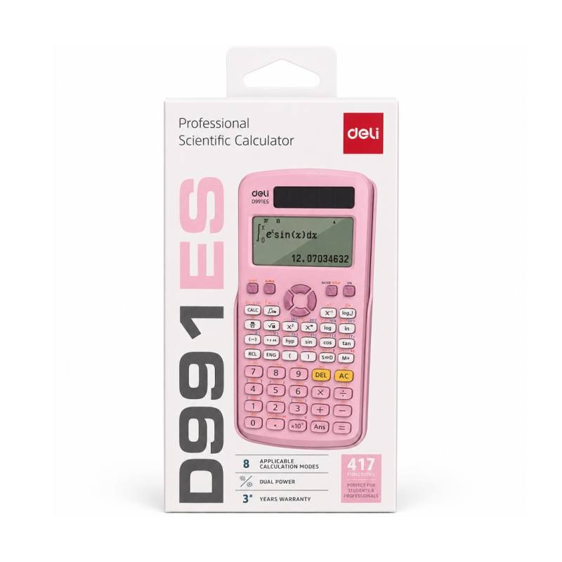 Calculatrice Scientifique ED997ES Rose - Calculatrice Scientifique Multifonction pour Collège, Lycée | Maroc