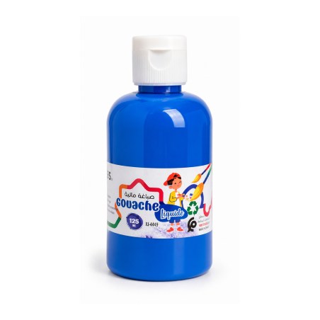 Gouache à Eau Bleue 125 ml Réf. XJ4449 - Peinture Gouache pour École, Loisirs Créatifs et Activités Artistiques | Maroc