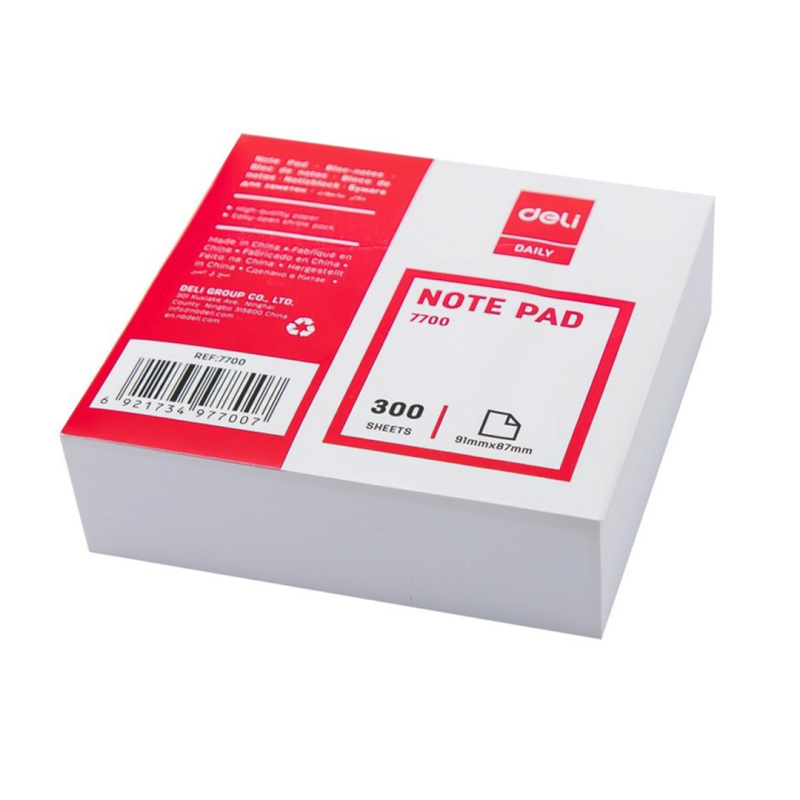Bloc-Notes DELI Réf. E7700 - Carnet de Notes pour Bureau, École, Réunions et Usage Quotidien | Maroc