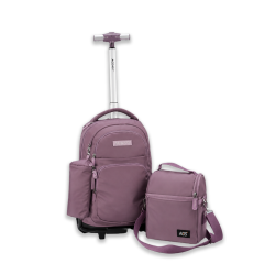 Sac à Dos à Roulettes Mauve...