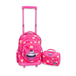 Cartable à Roulettes Rose...