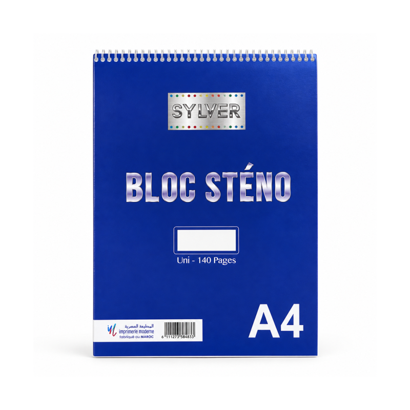 Bloc Sténo A4 140 Pages - Bloc-Notes pour Bureau, École et Études | Maroc